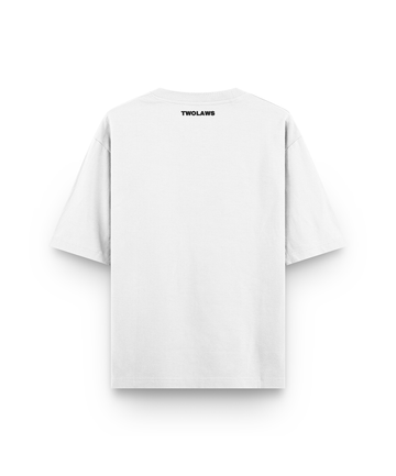 TWOLAWS WHITE FAITH & PATIENCE T SHIRT