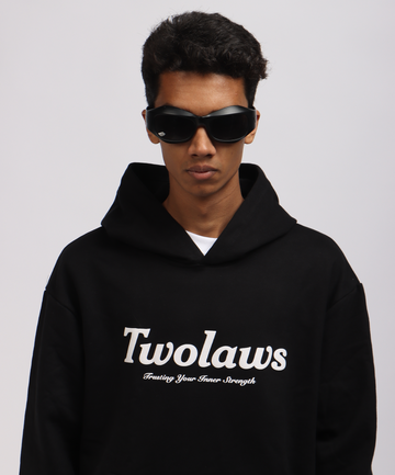 TWOLAWS BLACK PATIENCE HOODIE