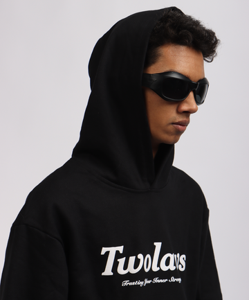 TWOLAWS BLACK PATIENCE HOODIE