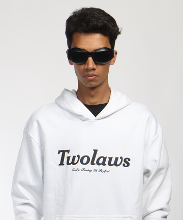 TWOLAWS WHITE FAITH HOODIE