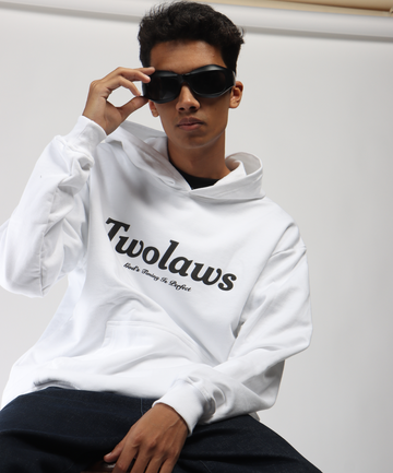 TWOLAWS WHITE FAITH HOODIE